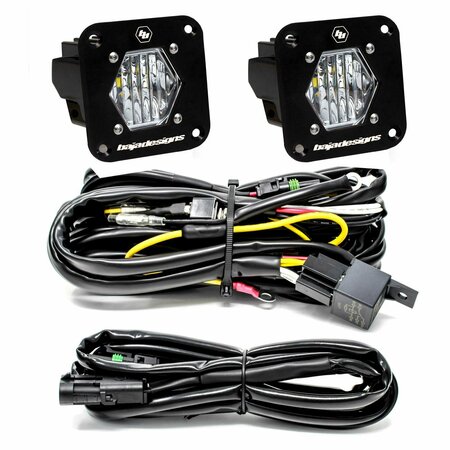 BAJA DESIGNS LED Light Pods S1 Pair Wide Cornering LED Flush Mount Backup Kit 387808